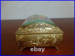 Vintage Hummingbird Automaton Music Box Jewelry Box (watch The Video)