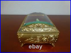 Vintage Hummingbird Automaton Music Box Jewelry Box (watch The Video)
