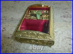 Vintage Hummingbird Automaton Music Box Jewelry Box (watch The Video)