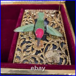 Vintage Hummingbird music box Japan music box company