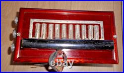 Vintage Italian Accordion Concertina Squeezebox 10 X Key Musical Instrument