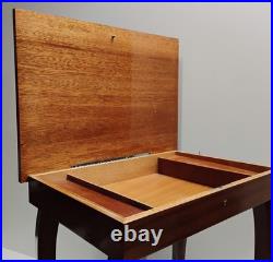 Vintage Italian Inlaid Floral Pattern Small Table Jewelry Music Box No Key 17