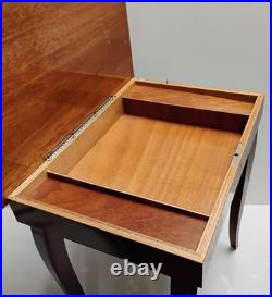 Vintage Italian Inlaid Floral Pattern Small Table Jewelry Music Box No Key 17