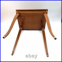 Vintage Italian Inlaid Wood Music Box Small End Table Musical Jewelry Box