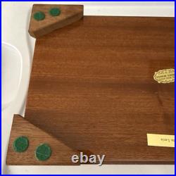 Vintage Italian Lacquered Wood Jewelry Music Box with Inlaid Flowers Santa Lucia
