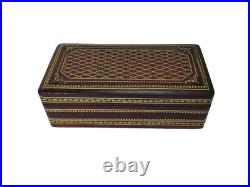 Vintage Italian Leather and Wood Jewelry Music Box Italy Costume Jewelry