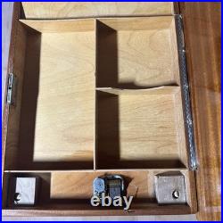 Vintage Italian Marquetry Music Box Side Table Sorrento Isola di Capri Rare