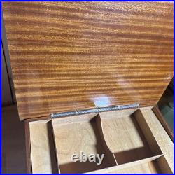 Vintage Italian Marquetry Music Box Side Table Sorrento Isola di Capri Rare