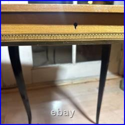 Vintage Italian Marquetry Music Box Side Table Sorrento Isola di Capri Rare