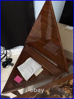 Vintage Italian Marquetry Music Box Table Set (6) Swiss Movement Made in Italy