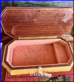 Vintage Italian Sorrento Wood memory Box