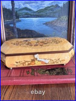 Vintage Italian Sorrento Wood memory Box