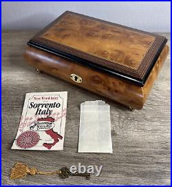Vintage Italy SORRENTO Music Box Inlay That's What Friends Are For REUGE KEY