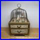 Vintage-Jewelry-Box-with-Mechanical-Bird-In-Cage-Music-Box-2-Drawer-Origin-01-vce