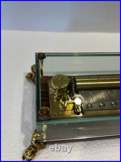 Vintage Key Wind swiss REUGE MUSIC cylinder music box, 3 Airs, Song, 5263