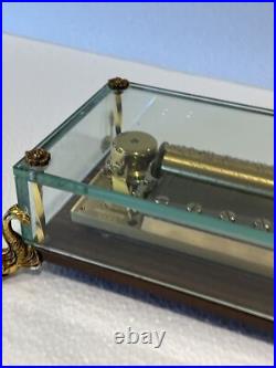 Vintage Key Wind swiss REUGE MUSIC cylinder music box, 3 Airs, Song, 5263