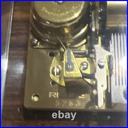 Vintage Key Wind swiss REUGE MUSIC cylinder music box, 3 Airs, Song, 5263