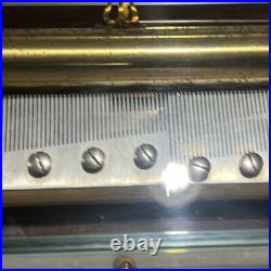 Vintage Key Wind swiss REUGE MUSIC cylinder music box, 3 Airs, Song, 5263