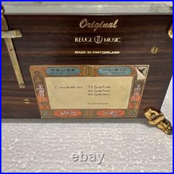 Vintage Key Wind swiss REUGE MUSIC cylinder music box, 3 Airs, Song, 5263