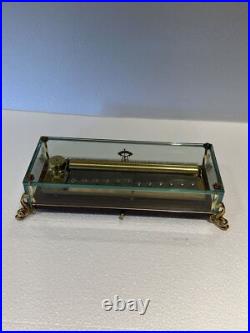 Vintage Key Wind swiss REUGE MUSIC cylinder music box, 3 Airs, Song, 5263