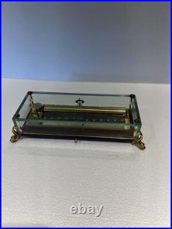 Vintage Key Wind swiss REUGE MUSIC cylinder music box, 3 Airs, Song, 5263