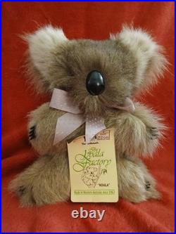 Vintage Koala Plush Music box From Australia Real Kangaroo Fur New Tags Working