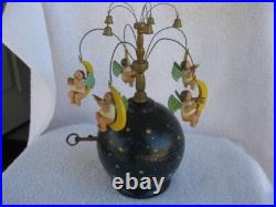 Vintage Kuhn-Wendt-Expertic Label-Angel Globe Music Box-Nice Working Condition Vintage Kuhn-Wendt-Expertic Label-Angel Globe Music Box-Nice Working Condition
