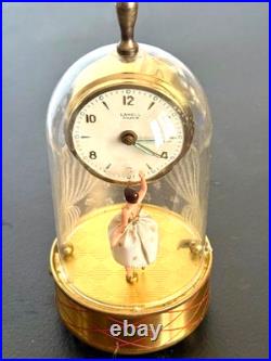 Vintage Lancel Ballerina Alarm Clock Twirls, En Pointe to Blue Danube Waltz