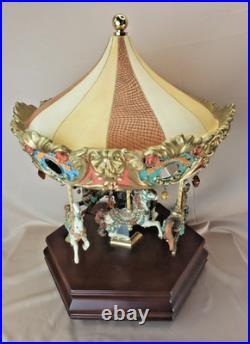 Vintage Limited Edition San Francisco Music Box 6 Horse Carousel Sultan's Dream