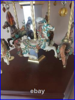 Vintage Limited Edition San Francisco Music Box 6 Horse Carousel Sultan's Dream