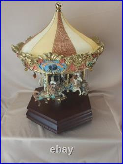 Vintage Limited Edition San Francisco Music Box 6 Horse Carousel Sultan's Dream