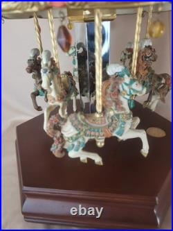 Vintage Limited Edition San Francisco Music Box 6 Horse Carousel Sultan's Dream