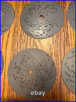 Vintage Lot Of 12 Thorens 4 1/2 Metal Song Discs