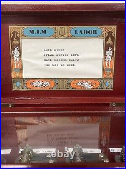 Vintage M. I. M. Lador 4 Love Songs Music Box Japan Art. No. 71222 Danube Waltz