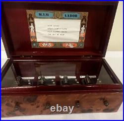 Vintage M. I. M. Lador 4 Love Songs Music Box Japan Art. No. 71222 Danube Waltz