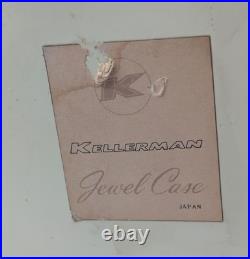 Vintage MCM Japan Wind Up Bird In Cage Musical Jewel Box Works
