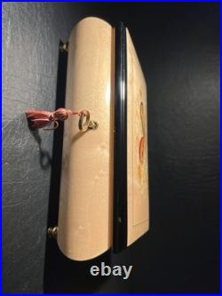 Vintage Mariorita Inlaid Wood Musical Jewelry Box Made in Italy