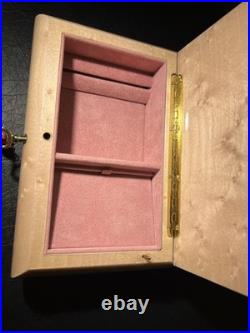 Vintage Mariorita Inlaid Wood Musical Jewelry Box Made in Italy