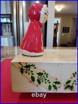 Vintage Marshall Fields Uncle Mistletoe & Aunt Holly Christmas Music Box