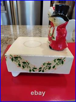 Vintage Marshall Fields Uncle Mistletoe & Aunt Holly Christmas Music Box