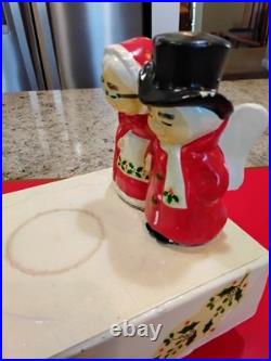 Vintage Marshall Fields Uncle Mistletoe & Aunt Holly Christmas Music Box