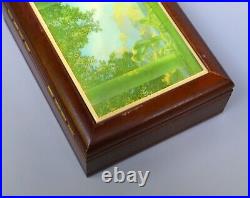 Vintage Maxfield Parrish Daybreak Music Box Jewelry Box Love Story Song