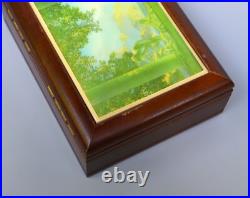 Vintage Maxfield Parrish Daybreak Music Box Jewelry Box Love Story Song