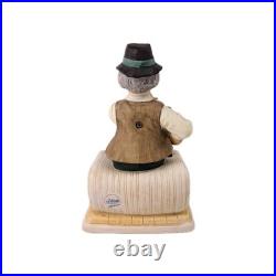 Vintage Melody In Motion Saxophone Figurine With Cat Musical Moving Statue Jazz