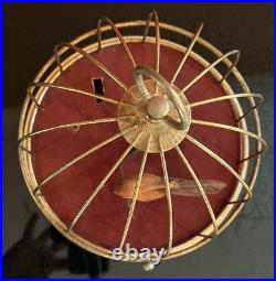 Vintage Metal Bird Cage Jewelry Box Automaton Music Box La Vie En Rose
