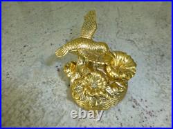 Vintage Metal Hummingbird Musical Automaton Mechanical Wind Up Music Box