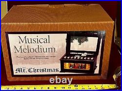 Vintage Mr. Christmas Musical Melodium Music Box-+ 10 Drums Of Music-works +o. B