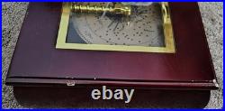 Vintage Mr Christmas Musical Symphonium 6 Bells Wood Music Box & 16 Discs Works
