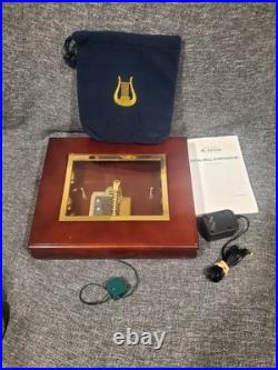 Vintage Mr Christmas Musical Symphonium 6 Bells Wood Music Box & 16 Discs Works