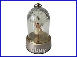 Vintage Music Box Dancing Ballerina Clock Junghans